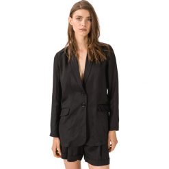 TWINSET Marynarka Czarny. Czarne kurtki damskie Twinset, s, bez wzorów, z wiskozy. Za 922,95 zł.