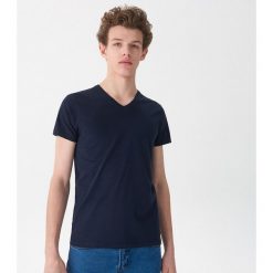 T-shirt basic - Granatowy. Niebieskie t-shirty damskie House, s. W wyprzedaży za 19,99 zł.