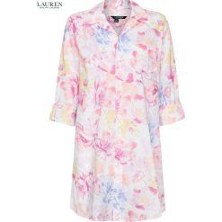 Koszula nocna Lauren Ralph Lauren ILN31567. Szare koszule nocne damskie LAUREN by Ralph Lauren, bez wzorów, bez rękawów. Za 330,00 zł.