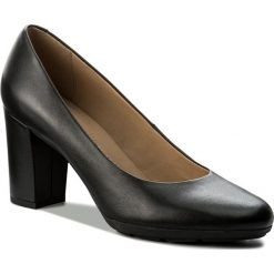 Półbuty GEOX - D Annya A D725FA 00085 C9999 Black. Czarne półbuty damskie skórzane Geox, eleganckie, na obcasie. W wyprzedaży za 239,00 zł.