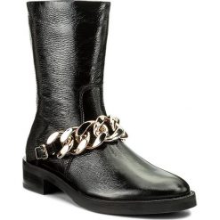 Botki HÖGL - 4-101635 Black 0100. Czarne botki damskie na obcasie marki HÖGL, z materiału. W wyprzedaży za 459,00 zł.