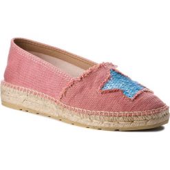 Espadryle EVA MINGE - Aviles 3F 18MJ1372389ES 912. Różowe espadryle damskie Eva Minge, bez wzorów, ze skóry ekologicznej, bez obcasa, na płaskiej podeszwie. W wyprzedaży za 199,00 zł.