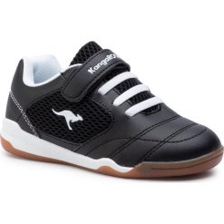 Sneakersy KANGAROOS - Incourt Ev 18394 000 5012 Jet Black/White. Czarne trampki chłopięce KangaROOS, bez wzorów, ze skóry ekologicznej, na rzepy. W wyprzedaży za 89,00 zł.