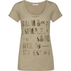 T-shirty damskie: Koszulka w kolorze beżowym
