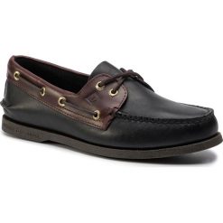 Mokasyny SPERRY - 0191486 Black/Amaretto. Czarne mokasyny męskie Sperry, ze skóry. W wyprzedaży za 249,00 zł.