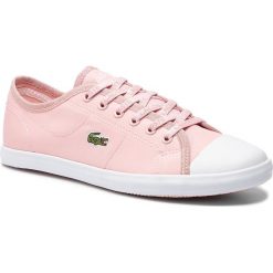 Trampki LACOSTE - Ziane Sneaker 119 1 Cfa 7-37CFA0055208 Pnk/Wht. Różowe półbuty damskie Lacoste, bez wzorów, z gumy, bez zapięcia. Za 329,99 zł.