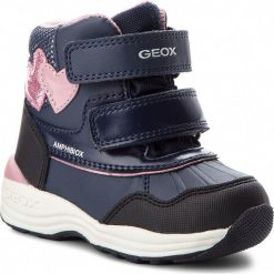 Śniegowce GEOX - B N.Gulp B.B Abx A B841FA 0BCEW C4002 M Navy. Niebieskie śniegowce dziewczęce Geox, bez zapięcia. W wyprzedaży za 229,00 zł.
