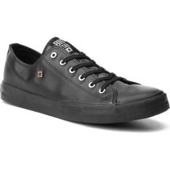 Trampki BIG STAR - V174345R47 Black. Czarne półbuty męskie BIG STAR, bez wzorów, z gumy, eleganckie, bez zapięcia. Za 109,00 zł.