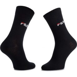 Zestaw 3 par wysokich skarpet unisex FILA - F9630 Navy. Niebieskie skarpetki damskie Fila, bez wzorów, z elastanu. Za 39,99 zł.