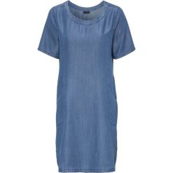 Freequent Sukienka Mary denim blue female niebieski M (40). Niebieskie sukienki damskie Freequent, na co dzień, s, bez wzorów, z bawełny, z okrągłym kołnierzem, z krótkim rękawem, krótkie, mini. W wyprzedaży za 165,00 zł.