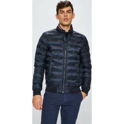 Tommy Hilfiger - Kurtka. Niebieskie płaszcze przejściowe męskie TOMMY HILFIGER, m, bez wzorów, z elastanu, krótkie, bez kaptura. W wyprzedaży za 699,90 zł.