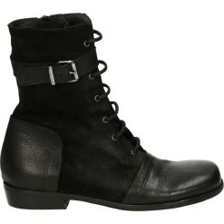 Botki - DM15-20 C-B N. Czarne botki damskie skórzane Venezia. Za 479,00 zł.