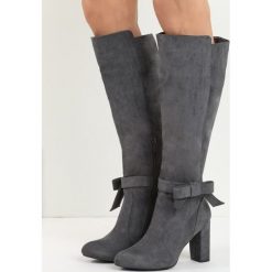 Buty zimowe damskie: Ciemnoszare Kozaki I Show You