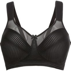 Biustonosz "minimizer" bez fiszbinów bonprix czarny. Czarne biustonosze bonprix, bez wzorów. Za 54,99 zł.