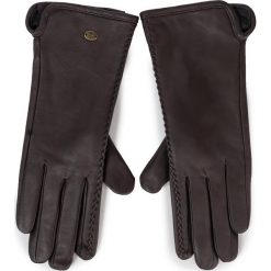 Rękawiczki Damskie EMU AUSTRALIA - Moranbah Gloves Espresso. Pomarańczowe rękawiczki damskie EMU Australia, bez wzorów, ze skóry. W wyprzedaży za 169,00 zł.