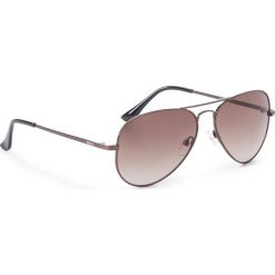 Okulary przeciwsłoneczne BIG STAR - Z74059 Brązowy. Pomarańczowe okulary przeciwsłoneczne damskie BIG STAR, retro. Za 89,90 zł.