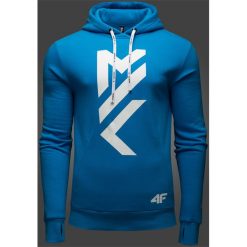 Bejsbolówki męskie: Bluza męska Maciek Kot Collection BLM502 – NIEBIESKI