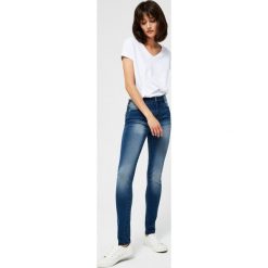 Jeansy typu skinny. Niebieskie jeansy damskie Moodo, xs, bez wzorów, z jeansu. Za 39,99 zł.