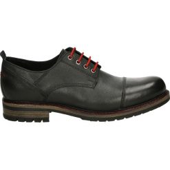 Półbuty męskie - 21019 COW BLA. Czarne derby męskie Venezia, ze skóry. Za 299,00 zł.