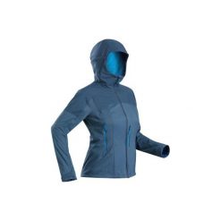 Kurtka softshell trekkingowa - TREK 900 damska. Niebieskie kurtki damskie FORCLAZ, l, z elastanu. Za 299,99 zł.