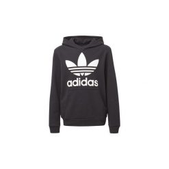 Bluzy dresowe Dziecko adidas Bluza z kapturem Trefoil. Czarne bluzy chłopięce marki Adidas, z dresówki, z kapturem. Za 229,00 zł.