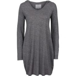Sukienki: Sukienka shirtowa z kapturem bonprix szary melanż