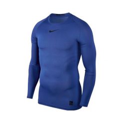 Nike M NP TOP LS COMP, 10 | SZKOLENIE MĘŻCZYZN | MĘŻCZYZNA | TOP Z DŁUGIM RĘKAWEM | GRA ROYAL / BLACK / BLACK | XL. Czarne koszulki męskie termoaktywne Nike, xl, bez wzorów, z długim rękawem. W wyprzedaży za 176,33 zł.