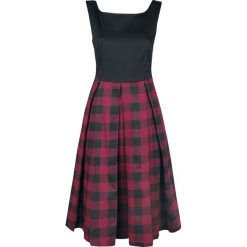 Rock Rebel by EMP Cheer Up, Boys Sukienka czarny/czerwony. Niebieskie sukienki na komunię marki bonprix, w paski, z bawełny, z dekoltem w serek, moda ciążowa, plisowane. Za 199,90 zł.