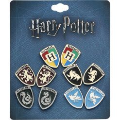 Kolczyki damskie: Harry Potter Houses Kolczyki – Earpin wielokolorowy