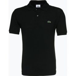 Lacoste - Męska koszulka polo, czarny. Czarne koszulki męskie Lacoste, s, bez wzorów, z bawełny, sportowe, polo, bez rękawów. Za 399,95 zł.