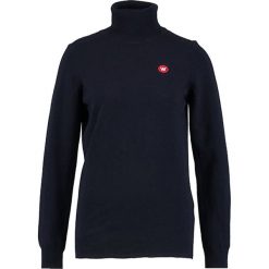 Wood Wood ELLA Sweter navy. Niebieskie swetry klasyczne damskie marki Wood Wood, xs, z wełny. Za 589,00 zł.