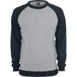 Urban Classics 2-Tone Raglan Crewneck Bluza szary/czarny. Szare bluzy męskie marki Urban Classics, xl, bez wzorów, bez kołnierzyka, bez rękawów, bez kaptura. Za 164,90 zł.