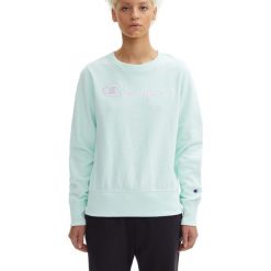 CHAMPION CONTRAST SCRIPT LOGO REVERSE WEAVE > 111558-GS048. Bluzy damskie Champion, xl, z aplikacjami, z bawełny, bez rękawów, długie, bez kaptura. W wyprzedaży za 199,99 zł.