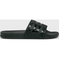 Versace Jeans - Klapki. Czarne kapcie męskie Versace Jeans, bez wzorów, z jeansu. Za 169,90 zł.