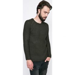 Brave Soul - Sweter. Niebieskie swetry męskie Brave Soul, m, bez wzorów, z wełny, z okrągłym kołnierzem, bez kaptura. W wyprzedaży za 49,90 zł.