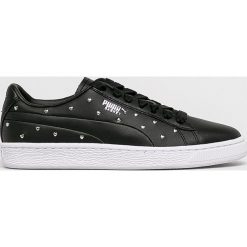 Puma - Buty Basket Studs. Czarne buty sportowe damskie Puma, bez wzorów, ze skóry, sportowe. W wyprzedaży za 329,90 zł.