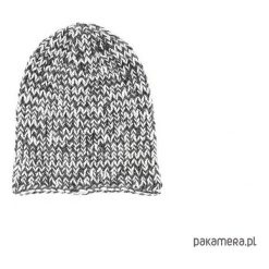 Czapka melanżowa unisex robiona na drutach. Szare czapki zimowe damskie Pakamera, z poliamidu. Za 69,00 zł.