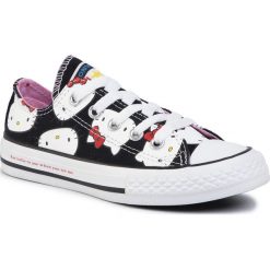 Trampki CONVERSE - Ctas Ox 362948C Black/Prism Pink/White. Czarne trampki dziewczęce Converse, bez wzorów, z gumy, na sznurówki. Za 199,00 zł.