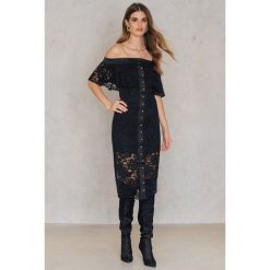 Sukienki hiszpanki: Keepsake Sukienka Midi Star Crossed Lace – Black