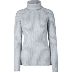 Sweter z golfem bonprix jasnoszary melanż. Szare swetry damskie bonprix, melanż. Za 44,99 zł.