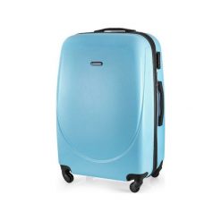 Walizka kabinowa 55x35x22cm ABS STL856 błękitny. Niebieskie walizki Solier Luggage, bez wzorów, z gumy. Za 129,00 zł.