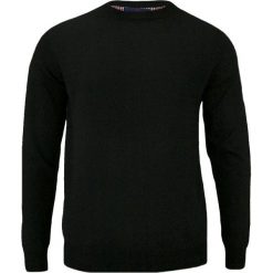 Czarny Męski Sweter Bawełniany (U-neck) - Okrągły Dekolt, Klasyczny SWADGAW18blackU. Czarne swetry męskie Adriano Guinari, m, bez wzorów, z bawełny, eleganckie, z okrągłym kołnierzem, bez kaptura. Za 99,00 zł.