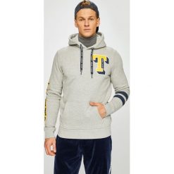Tommy Jeans - Bluza. Szare bluzy męskie marki Tommy Jeans, xl, z nadrukiem, z bawełny, z kapturem. W wyprzedaży za 299,90 zł.