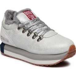 Sneakersy BIG STAR - EE274731 Silver. Szare sneakersy damskie BIG STAR, ze skóry ekologicznej. W wyprzedaży za 149,00 zł.