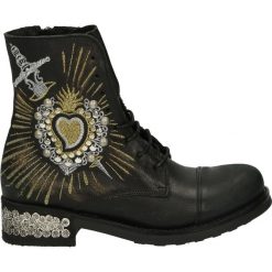 Botki - PR5 VI NER-AR. Czarne botki damskie skórzane Venezia. Za 329,00 zł.
