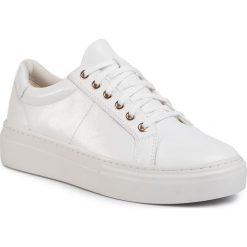 Sneakersy VAGABOND - Zoe Platfo 4927-501-01 White. Białe półbuty damskie Vagabond, ze skóry. Za 419,00 zł.