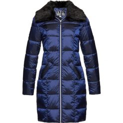 Płaszcz pikowany z materiału z połyskiem bonprix kobaltowy. Niebieskie płaszcze damskie bonprix, l. Za 219,99 zł.