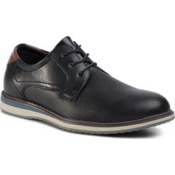 Półbuty LANETTI - MF19064-1 Black. Czarne buty wizytowe męskie Lanetti, ze skóry ekologicznej, bez zapięcia. Za 119,99 zł.