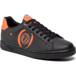 Sneakersy TRUSSARDI JEANS - Logo Print 77A00208 K305. Czarne sneakersy męskie Trussardi Jeans, na co dzień, bez wzorów, z jeansu, klasyczne, bez zapięcia. Za 429,00 zł.