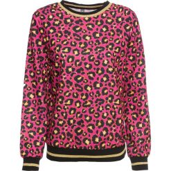 Bluza bonprix jasnoróżowo-żółty leo. Różowe bluzy damskie bonprix, bez wzorów, bez rękawów, bez kaptura. Za 49,99 zł.